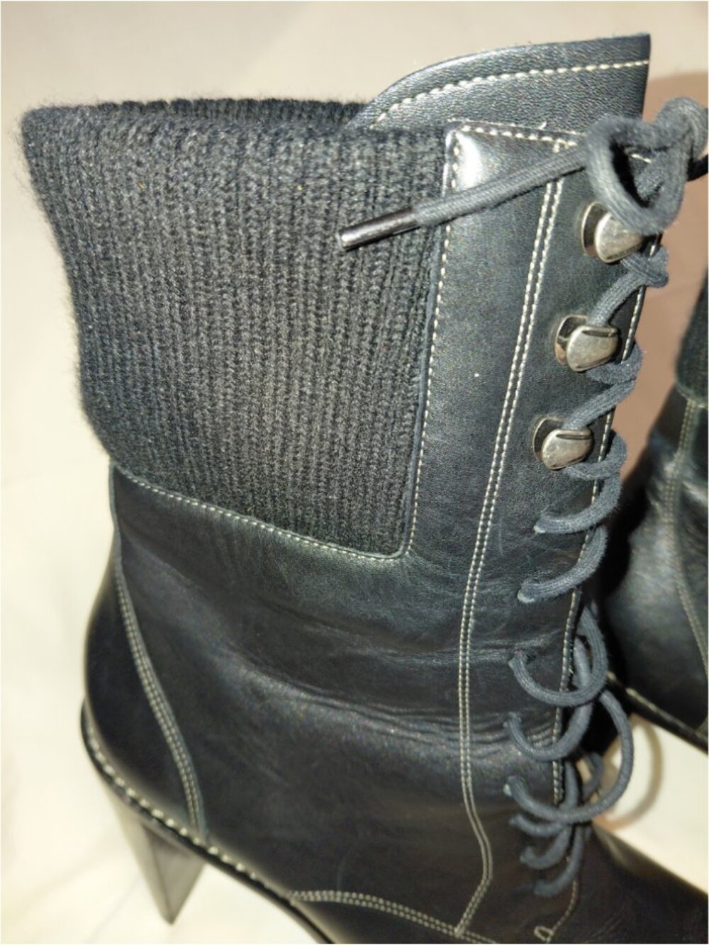 Cole Haan Nike Air Stephanie Boots 7B Black - Picture 3 of 16